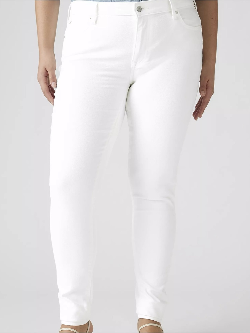 Women’s White711 Skinny Jeans Mid rise